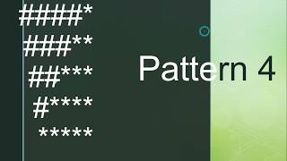 pattern #4 in java using BlueJ(Easy Method)(With code)