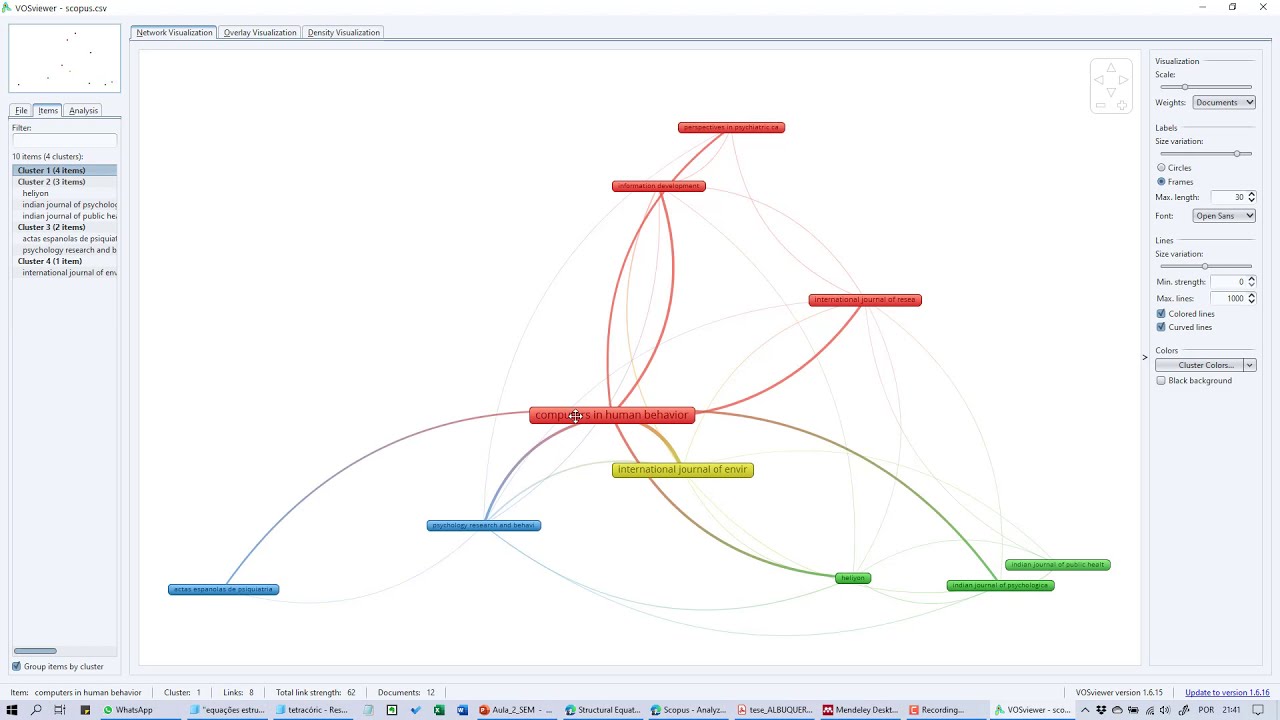 Busca Na Base Scopus E Visualização No Vosviewer Youtube