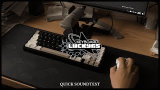 Lucky65 NO FOAM Soundtest w/ Hyacinth V2U | 38$ Aluminum Keyboard?