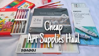 CHEAP ART SUPPLIES HAUL l 30-50 Ribu TITI premium , Deli watercolor pencil ,reeves ,gouache