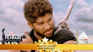Allu Arjun Wins Best Actor In Supporting Role for Rudhramadevi at 63rd Filmfare Awards South 2016