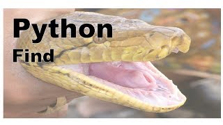 640-Python - Find Method for String
