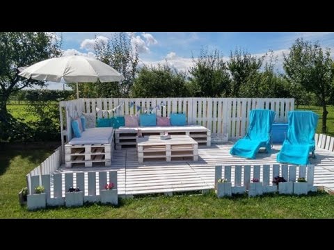 DIY Outdoor Patio with Pallets DIY Outdoor Patio with Pallets