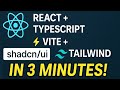 🚀 Setup React + TypeScript + Vite + Tailwind + shadcn/ui in 3 Minutes (Modern UI Stack 2025)