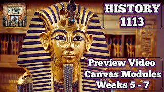 History 1113 Preview Video for Canvas Modules [Weeks 5 to 7, Spring Semester 2025]