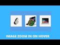 How to Create a jquery image zoom on hover