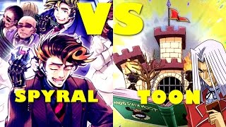 Real Life Yugioh - SPYRAL vs TOON | April 2017 Scrub League