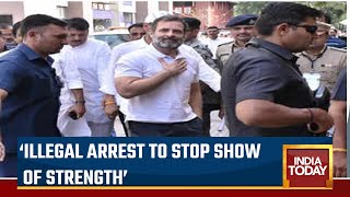 Congress Alleges Illegal Arrest To Stop Show Of Strength | Rahul Gandhi Disqualified