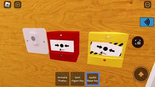 Fire alarm test  on Roblox (Gent  Apollo Hockiki ems protec)