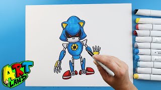 How to Draw METAL SONIC