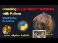 ASMR Coding - Breeding Super Mutant Wombats in Python (No talking)