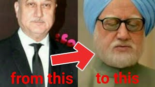 How did anupam kher became manmohan singh for accidential prime minister?
