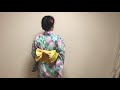 浴衣　着物　着付け　帯結び　簡単　花文庫　帯　kimono