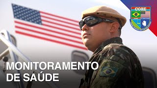 Militares realizam monitoramento de saúde antes de treinamento nos EUA