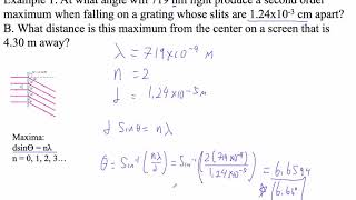 HTPIB12F3 Diffraction Grating Example #1