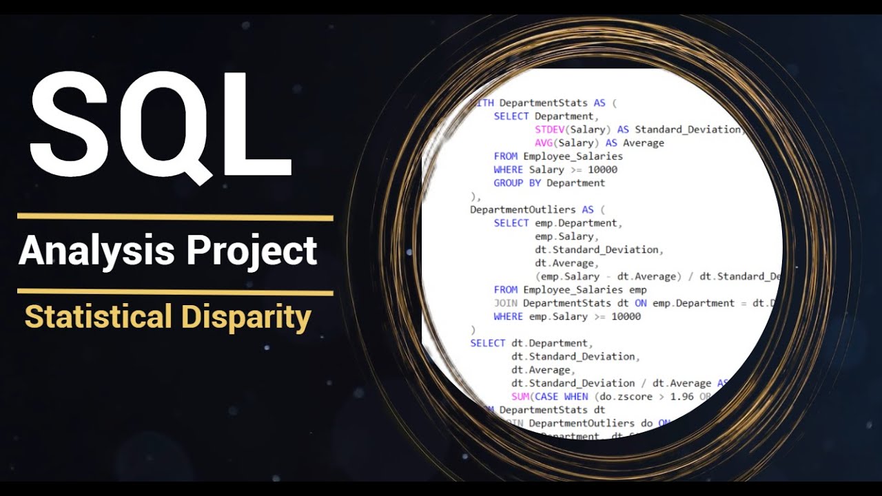Sql Analysis Project Identifying Outliers And Department Statistics