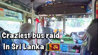 $1 Sri Lanka local bus to Kekirawa || Sri Lanka’s craziest bus | w world