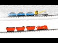 Labo Brick Train - Membuat Kereta Api Kuning Konstruksi Membawa Bahan-bahan Bangunan