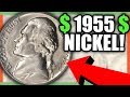 1955 NICKELS WORTH MONEY - RARE NICKELS TO LOOK FOR IN POCKET CHANGE!