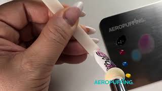 Aeropuffing Nail Art Tutorial: Drawing with LED Gel Paste