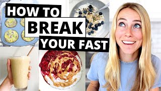 5 QUICK and EASY Intermittent Fasting Break-Fast Ideas