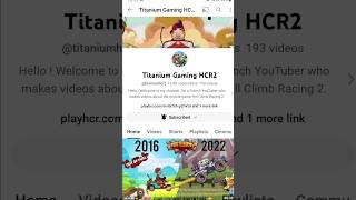 TItANIUM HCR2 EXPOSED | NotTheBest HCR2 #hcr2#shorts#gaming#hillclimbracing2