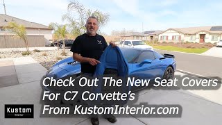 Check Out The New Seat Covers For C7 Corvette's From Kustom Interior com