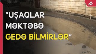 Şəhidin adını daşıyan küçənin yolu bərbad vəziyyətdədir