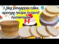 1.5kg pineapple cake sponge recipe in tamil homemade / Aaria’s home baking