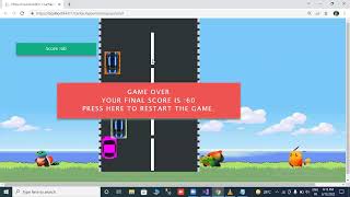 How to create kids car racing game using JavaScript and CSS