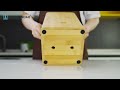 kitchendao square bamboo universal knife block