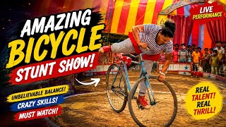 Amazing Bicycle Stunt Show – Unbelievable Balance! 🚴‍♀️🔥