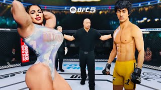 PS5 | Bruce Lee vs. Super Muscular Natasha [EA Sport UFC 5]🥊