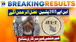 Election Results: NA 265 - Pishin 3 | Fazal-ur-Rehman leading | Unofficial Result