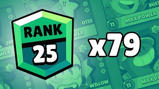 I GOT EVERY RANK 25 IN BRAWL STARS...