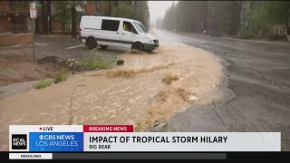 San Bernardino mountain residents, visitors talk about the rainfall from Hilary