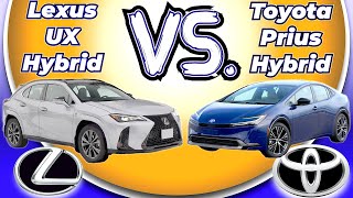 All-New 2023 Toyota Prius hybrid VS Updated 2023 Lexus UX hybrid