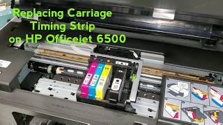 How to replace timing strip on HP Officejet 6500 and 6500A Printer