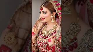 Bridal look of pakistan acter #shorts #youtubeshorts #viral #song #aimankhan #ayezakhan #makeup