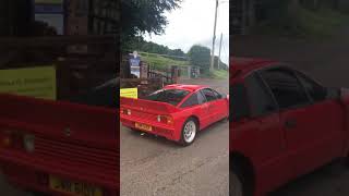 Lancia 037 leaving car meet