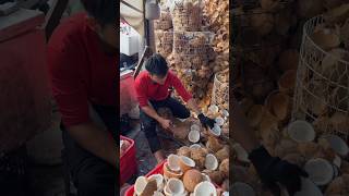 Master of extracting coconut stuffing at incredible speed! - Fruit Cutting Skills!