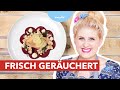 Kochen mit Lisa Angermann: Geräucherter Saibling mit Apfel-Vinaigrette und Meerrettich | MDR um 4