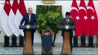 Pidato Sambutan Presiden Prabowo kepada Presiden Erdogan. #prabowo #erdogan #turki #indonesia🇮🇩