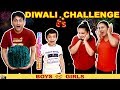 DIWALI CHALLENGE Girls vs Boys | Funny Family Green Crackers | Aayu and Pihu Show