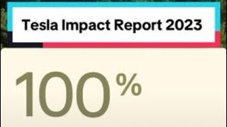 Tesla 2023 Impact Report #tesla #ev #elonmusk