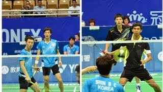 20130905Yonex Chinese Taipei Open 2013 MD Shin Baek Choel 申白喆+Yoo Yeon Seong 柳延星 KOR)VS張凱量+曾敏豪 (TPE)