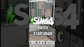 Rustic Craftsman Home 🏡 // Sims 4 Speed Build #Shorts