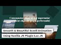 Smooth & Beautiful Scroll Animation Using Vanilla Javascript Plugin Lax.js | Animation On Scroll