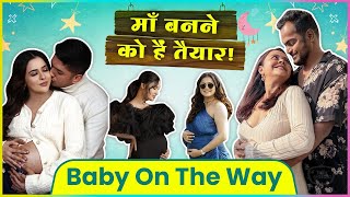 Sana, Devoleena, Shraddha, Yuvika \u0026 Drashti Glamorous Baby Bump Photoshoot | Baby On The Way