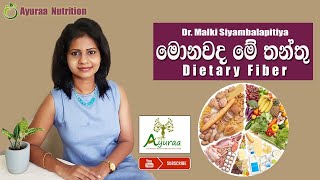 මොනවද මේ තන්තු | Dietary Fiber